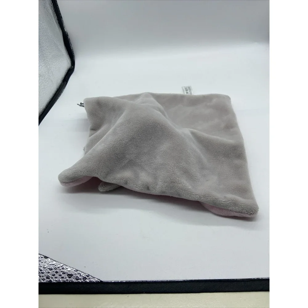 Tommee Tippee Gray Bunny Rabbit Fox Plush Lovey Pink Baby Security Blanket